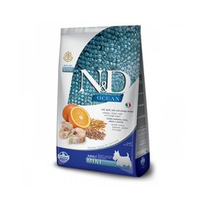 Farmina N&D LOW GRAIN DOG CODFISH & ORANGE ADULT MINI OCEAN - низкозерновой для взрослых собак мелких пород с треской и апельсином