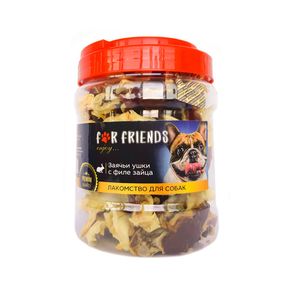 Лакомство For Friends Заячьи ушки с филе зайца, 500 г