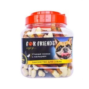 Лакомство For Friends Утиные ножки с кальцием , 500 г.