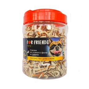 Лакомство For Friends Узелки из утиного филе и сурими , 500 г.