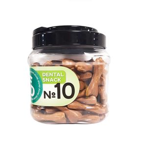 For Dogs Рецепт №10 Dental Snack - лакомство для очистки зубов Bone (глюкозамин, хондроитин) размер 6 см, 750гр