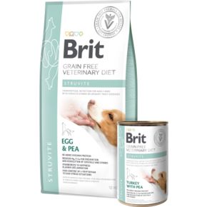 Brit VET DIET VDD Struvite Egg & Pea - беззерновая диета при струвитном типе МКБ для собак