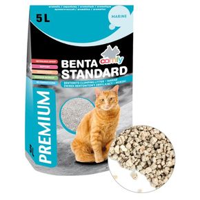 Наполнитель комкующийся COMFY BENTA Standard Marine с ароматом моря