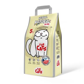 Наполнитель FOR CATS комкующийся Natural Herbal Ultra с ароматом трав и цветов (ЧЕХИЯ)