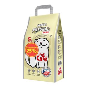 Наполнитель FOR CATS комкующийся Natural Herbal Ultra с ароматом трав и цветов (ЧЕХИЯ)