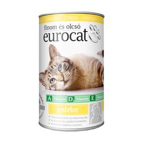 Влажный корм Eurocat для кошек с курицей