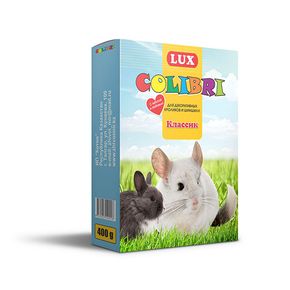 Корм LUX COLIBRI для кроликов и шиншилл основной рацион, 400 гр