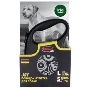 Triol Поводок-рулетка для собак Flexi Joy Motor L 5м до 50кг, лента