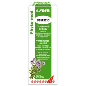 Sera Кондиционер воды Phyto med Baktazid против внешних бактериальных инфекций на коже и жабрах