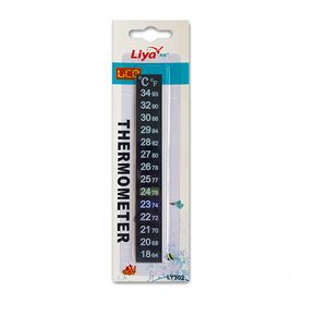 Термометр аквариумный Natural color цифровой жидкокристаллический самоклеящийся 13см