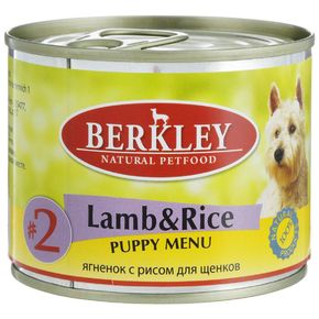 Berkley ORIGINAL №2 Puppy Lamb & Rice - Консервы Беркли для щенков ягненок с рисом
