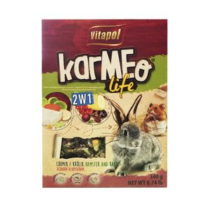 Корм Vitapol для хомяков и кроликов Karma 2в1, овоще-фруктовый, 340 г