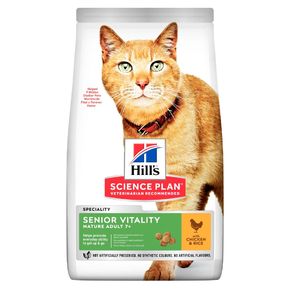 Hill's Science Plan Senior Vitality Chicken & Rice сухой корм для пожилых кошек старше 7 лет, с Курицей и рисом