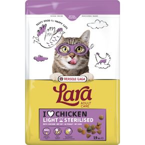LARA Adult Sterilized Chicken (Лара Стерилайзд Чикен) - полнорационный сухой корм для стерелизованных кошек, курица