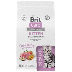 Brit Care Cat Kitten Healthy Growth & Development - гипоаллергенный корм для котят, беременных и кормящих кошек с индейкой