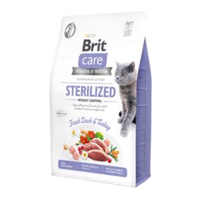 Brit Care Cat Grain Free Sterilized Weight Control «Контроль веса» - гипоаллергенный корм со свежим мясом утки для взрослых стерилизованных кошек