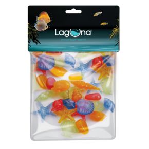 Ракушки морские 3001LD светящиеся разноцветные, 100шт, (пакет)