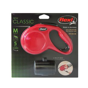 Комплект Рулетка Flexi New Classic M трос 5м, 20 кг + Multi Box