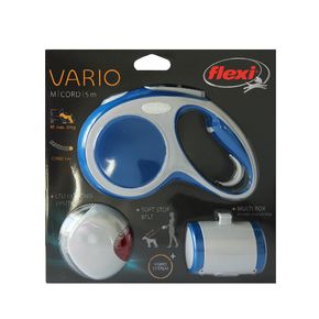 Комплект Рулетка Flexi Vario M трос 5м, 20 кг + Фонарик LED + Multi Box