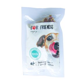 Лакомство For Friends для собак Заячьи ушки с филе зайца, 50 гр.