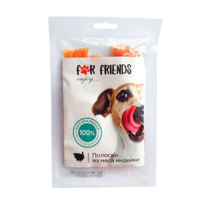 Лакомство For Friends для собак Полоски из мяса индейки, 50 гр.