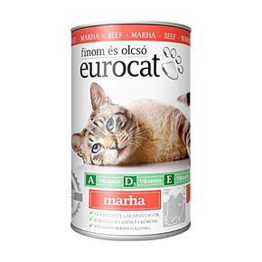 Влажный корм Eurocat для кошек с говядиной