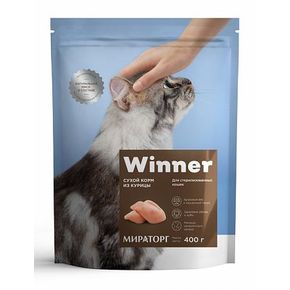 Winner Корм сухой для стерилизованных кошек из курицы