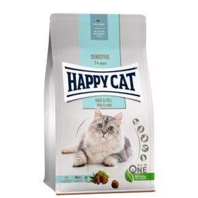 Happy Cat Sensitive Haut & Fell (Skin & Fur) 34/15 - для взрослых кошек, имеющих чувствительное пищеварение, для красоты шерсти и здоровья кожи