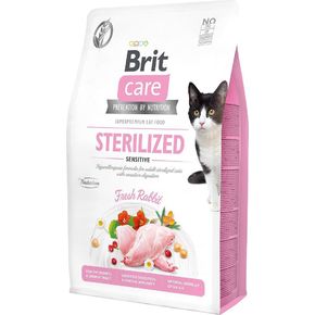 Brit Care Cat Grain Free Sterilized Sensitive с кроликом, для стерилизованных кошек с чувствительным пищеварением