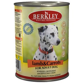 Berkley ORIGINAL Adult Lamb & Carrots- Консервы Беркли для взрослых собак ягненок с морковью