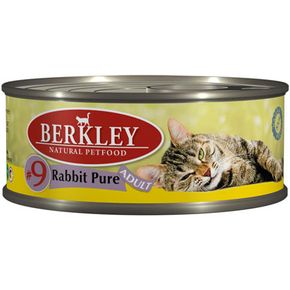 Berkley Adult Rabbit Pure - консервы для взрослых кошек с кроликом