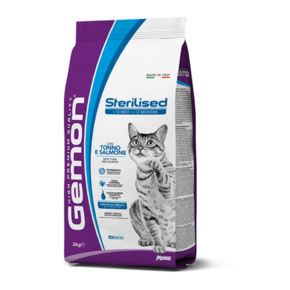 GEMON Cat Sterilized with TUNA and SALMON 32/12 корм для стерилизованных кошек с тунцом и лососем