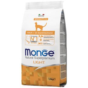 MONGE Functional Line Cat - Light TACCHINO (Turkey) Корм для кошек низкокаллорийный с индейкой