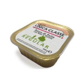 Unica Classe Regular для собак с курицей,рисом и морковью для собак мелких пород, 150 гр