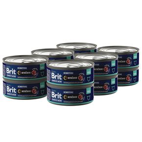 Brit Premium by Nature консервы с мясом ягнёнка для кошек с чувствительным пищеварением 100 гр