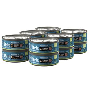 Brit Premium by Nature MINI Breeds консервы с курицей и цукини для взрослых собак мелких пород 100 гр