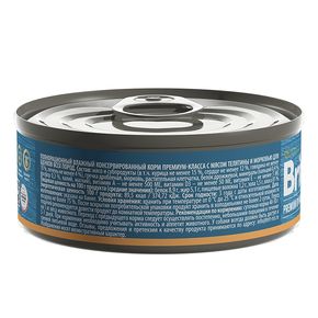 Brit Premium by Nature Puppy & Junior консервы с телятиной и морковью для щенков всех пород 100 гр