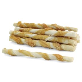 Triol Крученые палочки с курицей для собак, 340г (банка)