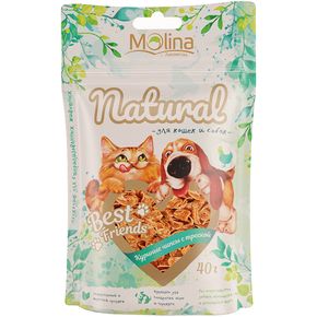 Molina BEST FRIENDS Чипсы из курицы и трески, 40 г для кошек и собак