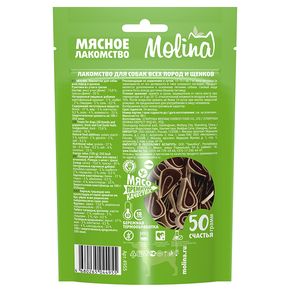 Molina Лакомство для собак всех пород и щенков Рулетики из утки и трески, 50 г