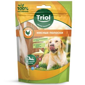 Triol Полоски мясные из курицы для собак, 70 г