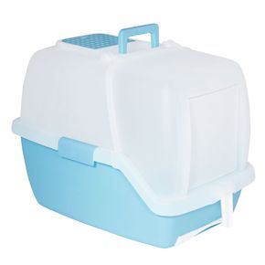 TRIOL Туалет P910 для кошек закрытый с выдвижным поддоном (совок и сетка в комплекте), 550*400*420мм