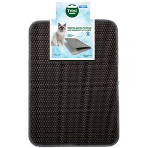 Triol Коврик для кошачьего туалета двухслойный Соты, 470*370мм