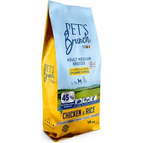 PETS BRUNCH ADULT MEDIUM BREEDS - для взрослых собак средних пород с курицей и рисом