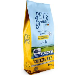 PETS BRUNCH ADULT MAXI BREEDS - для взрослых собак крупных пород с курицей и рисом