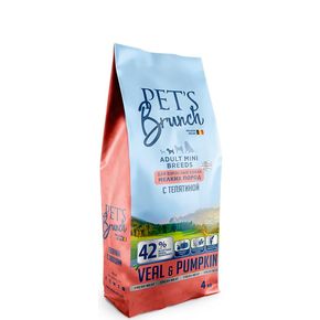 PETS BRUNCH ADULT MINI BREEDS Veal - для взрослых собак мелких пород с телятиной и тыквой