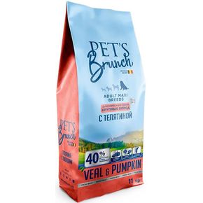 PETS BRUNCH ADULT MAXI BREEDS Veal - для взрослых собак крупных пород с телятиной и тыквой