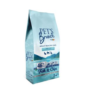 PETS BRUNCH HEALTHY CATS - для взвослых кошек имеющих доступ на улицу с рыбой и морепродуктами