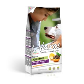 NAXOS Maxi adult Pork and Сitrus - для собак крупных пород Свинина с Цитрусовыми