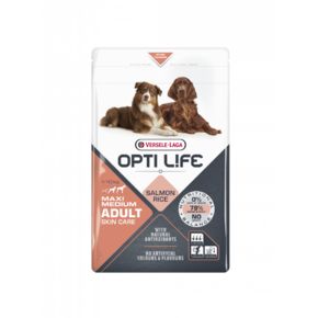 Opti Adult Skin Care Medium & Maxi Salmon (Опти Лайф Скин Кеа Сальмон)корм для собак средних и крупных пород для улучшения состояния кожи и шерсти на основе лосося и риса